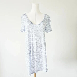 Victoria's Secret Size S pastel long sleep shirt low open back